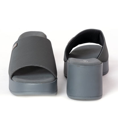 Party WEDGES Slip Ons GREY