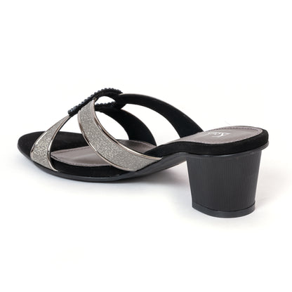 HEEL SLIPONS - BLACK (NEW)