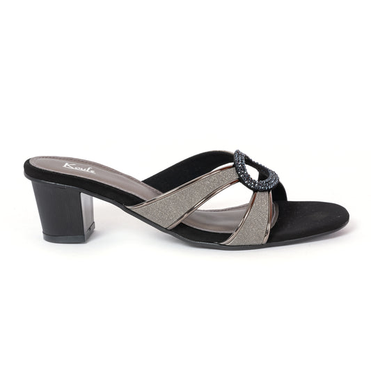 HEEL SLIPONS - BLACK (NEW)