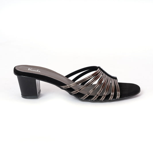 SLIPONS HEEL STYLE - BLACK