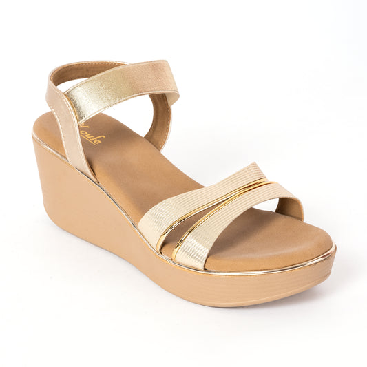 Party WEDGES SANDAL GOLD