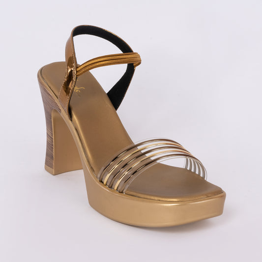 Party Block Heel Sandals Antique