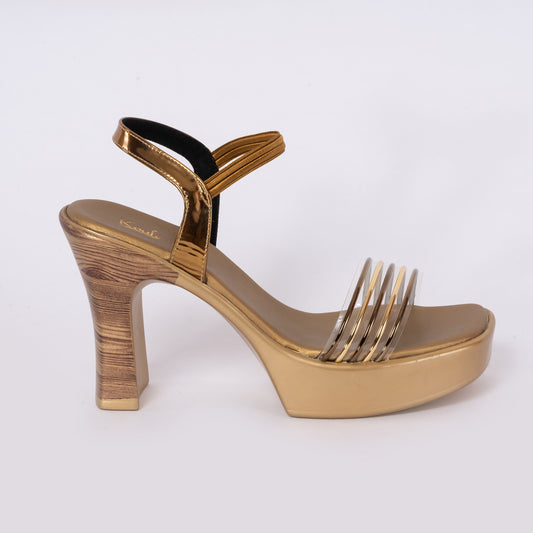 Party Block Heel Sandals Antique