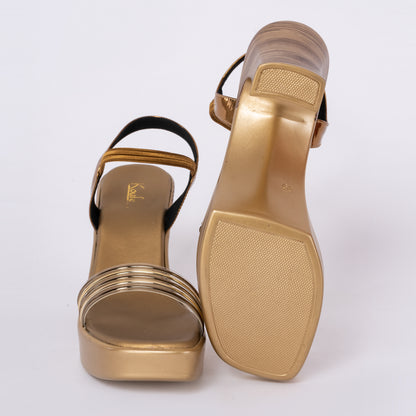 Party Block Heel Sandals Antique
