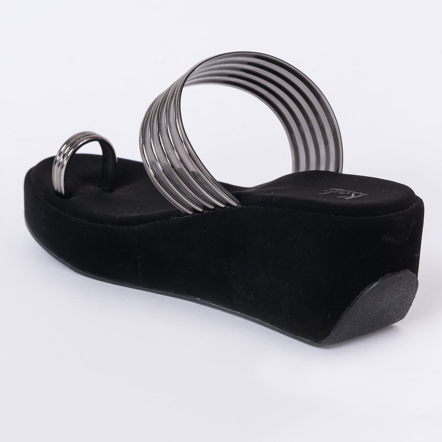 Party Wedges Sandal Black