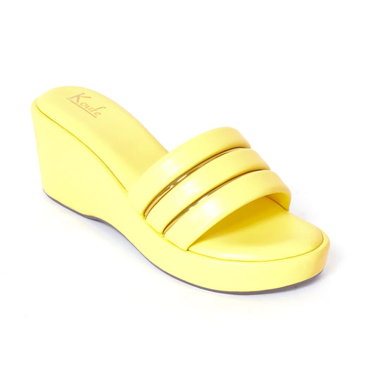 Casual WEDGES Slip Ons YELLOW