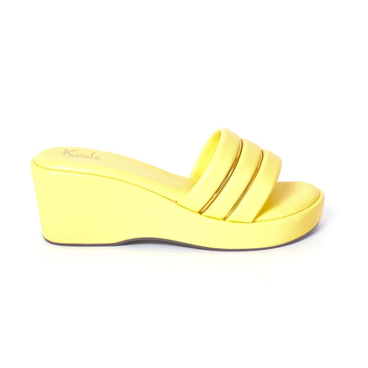 Casual WEDGES Slip Ons YELLOW