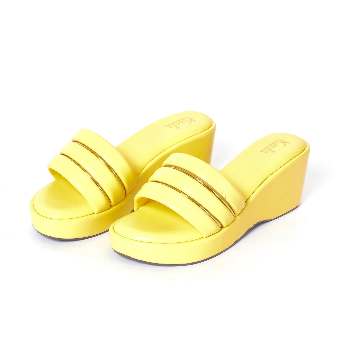 Casual WEDGES Slip Ons YELLOW