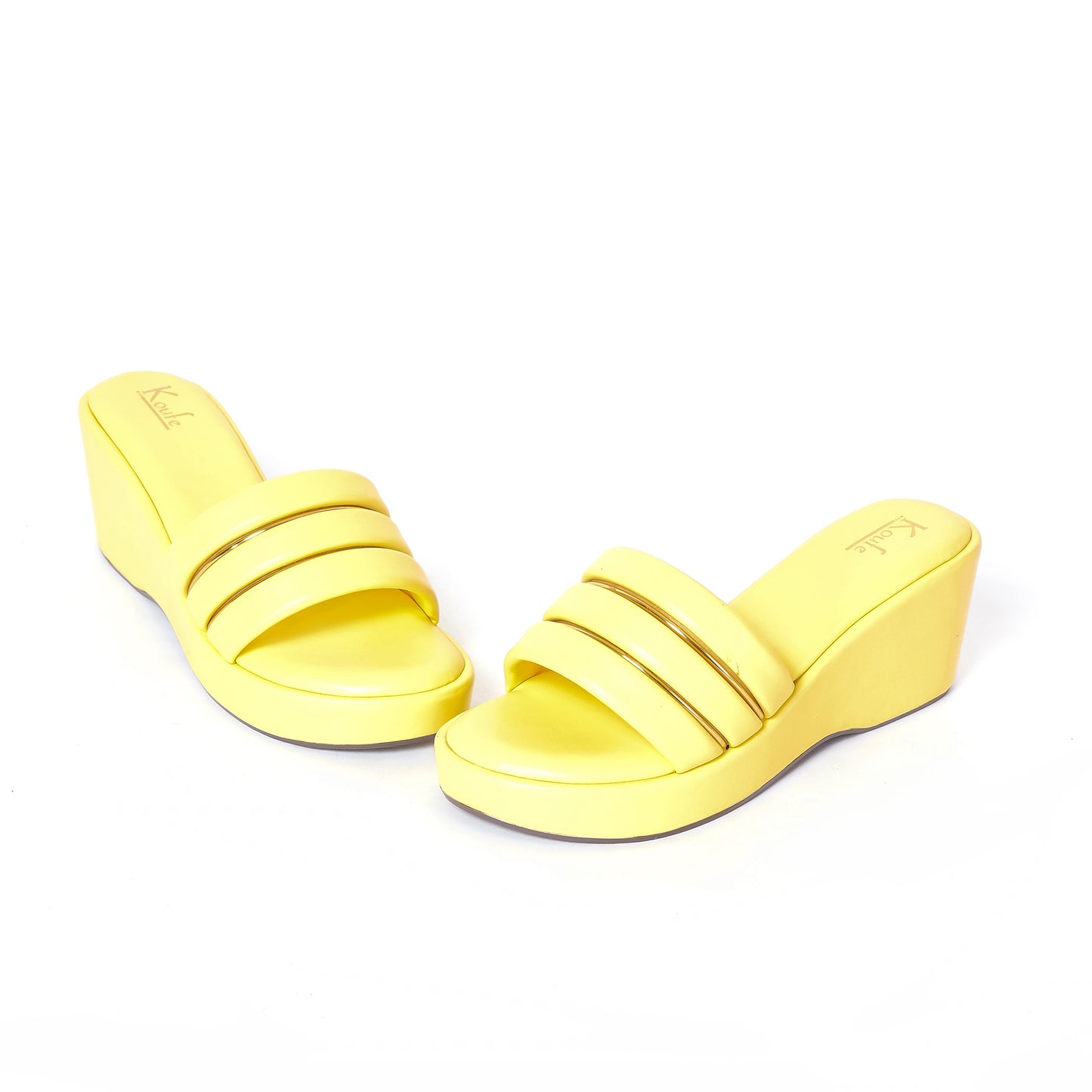 Casual WEDGES Slip Ons YELLOW