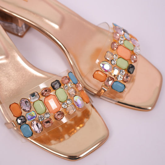 Crystal Stone Heel | Sultan